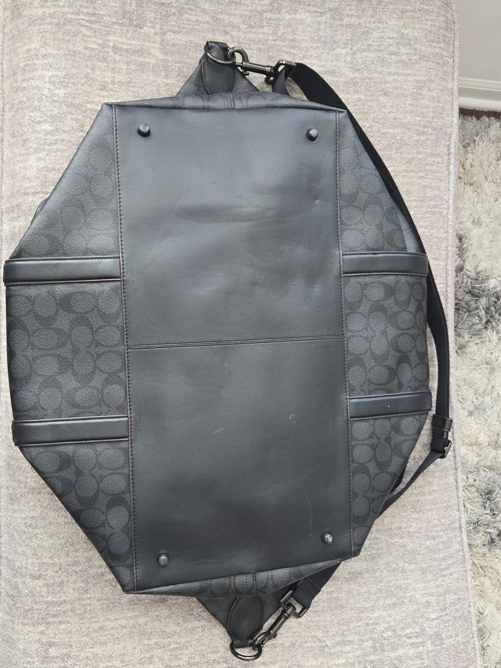 Coach black signature